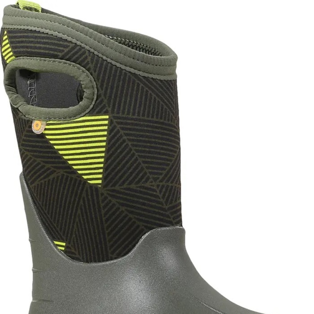 Bogs Insulated Waterproof Boots, Toddler 10, 11, Neo Classic Big Geo, Boys - Picture 12 of 15